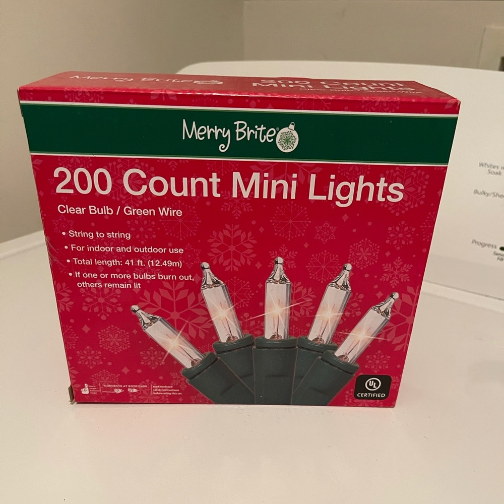 41ft Merry Brite 200 Count Mini Lights